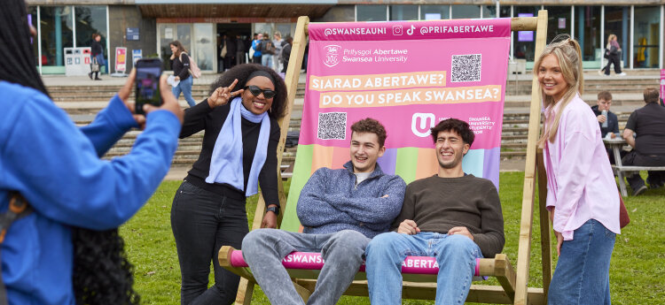 students on Singleton campus
