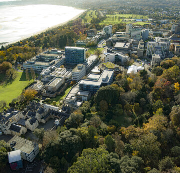 An aerial image of Singleton Campus 