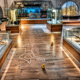 Outline of a body on the floor