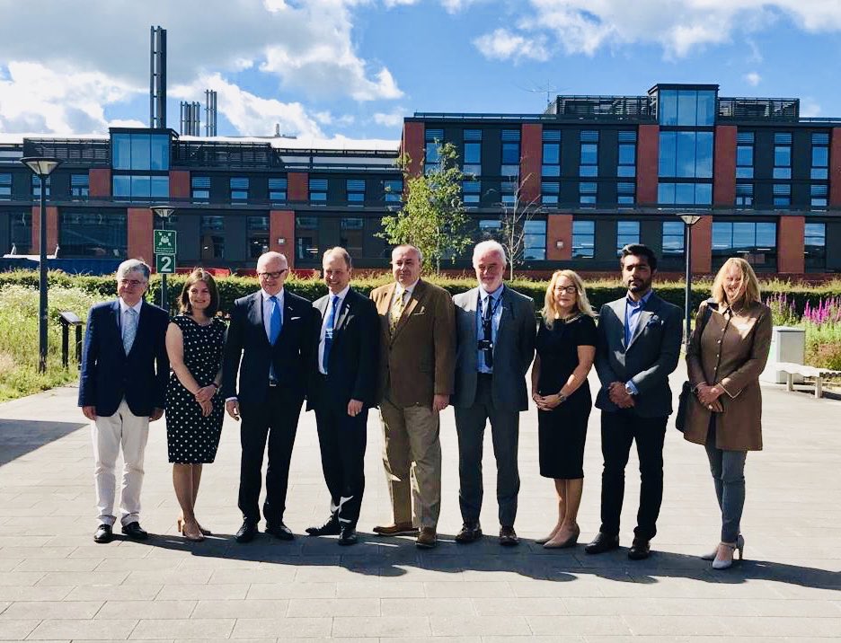 US Ambassador Woody Johnson with Swansea University staff