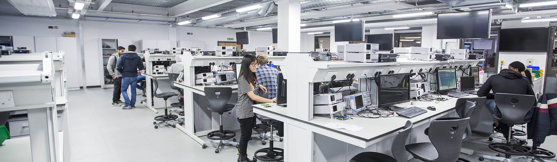 Students in Electronics Lab